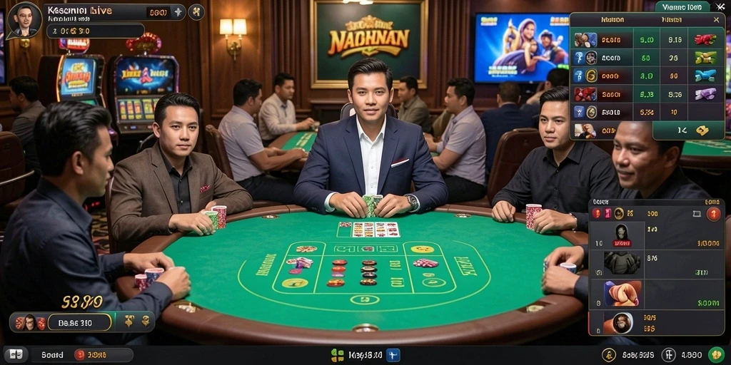 Screenshot menunjukkan antarmuka utama yang menarik.