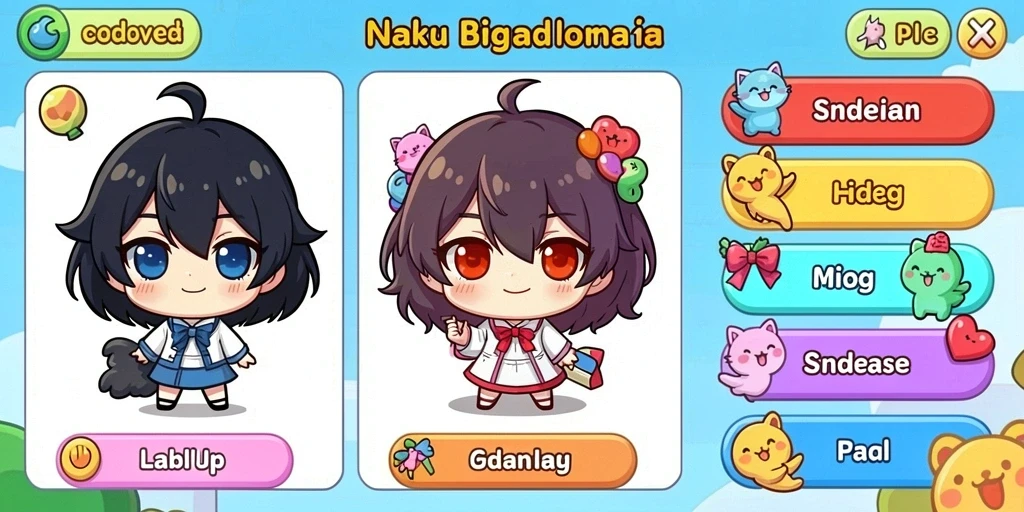 Screenshot 1: Menampilkan karakter utama dalam mode pertarungan.