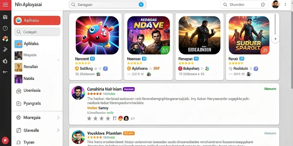 Tampilan antarmuka yang sederhana dan menarik.