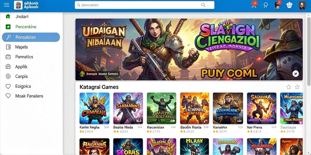 Tampilan antarmuka yang menarik dan user-friendly.