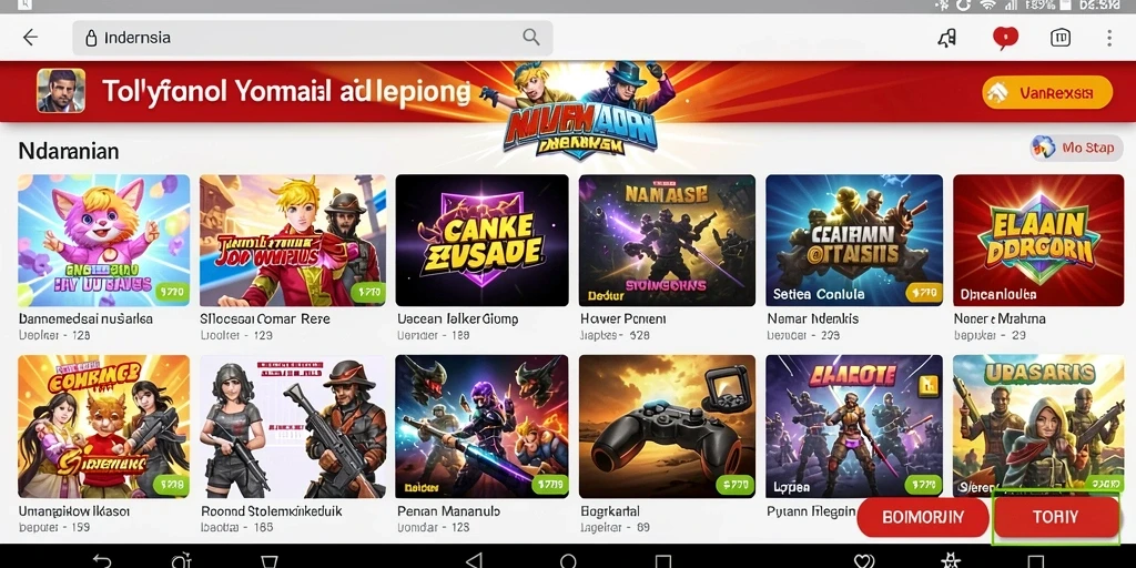 Tangkapan layar menunjukkan aksi seru dalam game.