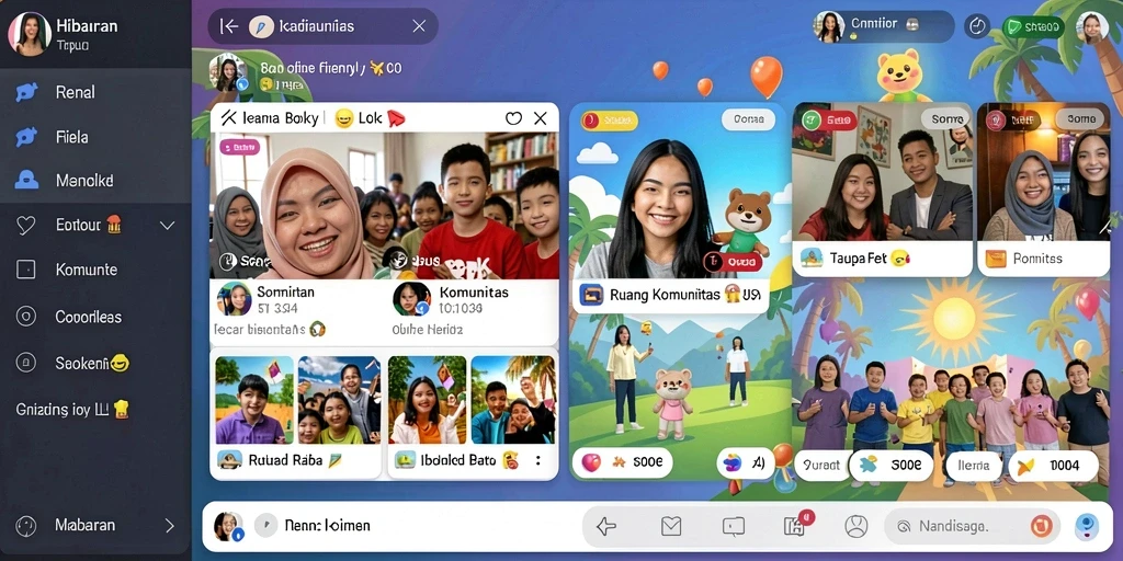 Tampilan menarik dari antarmuka utama PC777.