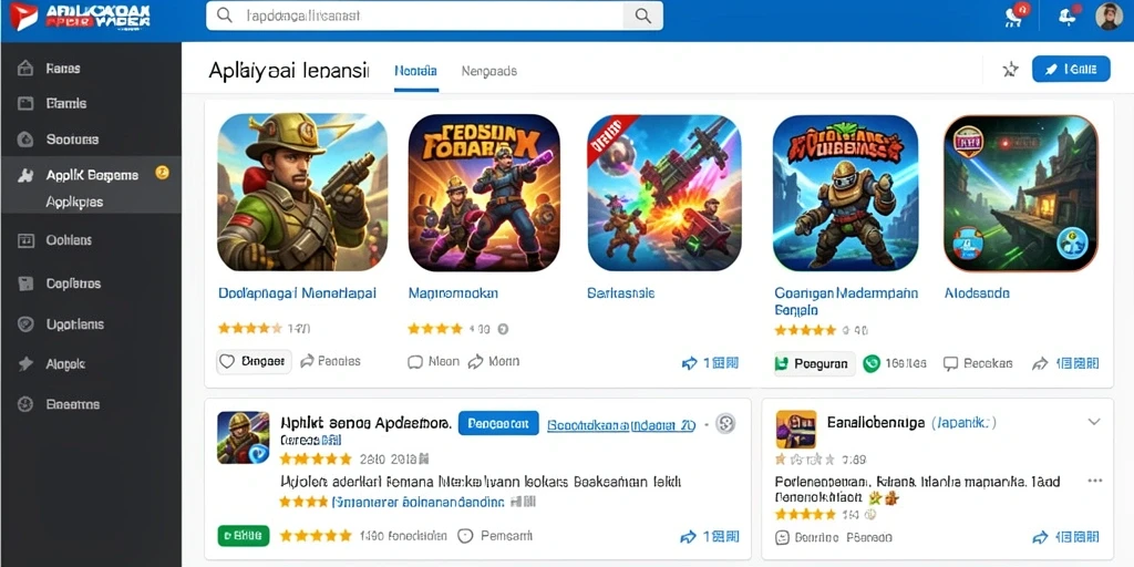 Tampilan utama game dengan antarmuka yang menarik.