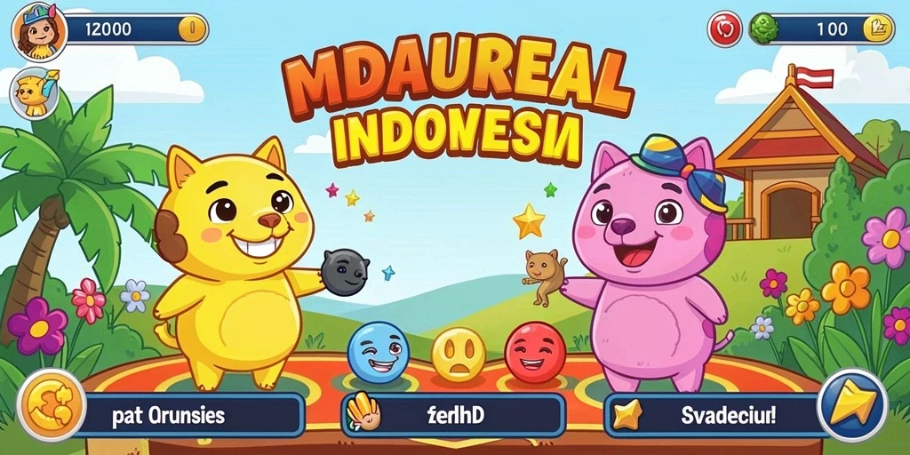 Tangkapan layar menunjukkan antarmuka utama yang menarik.
