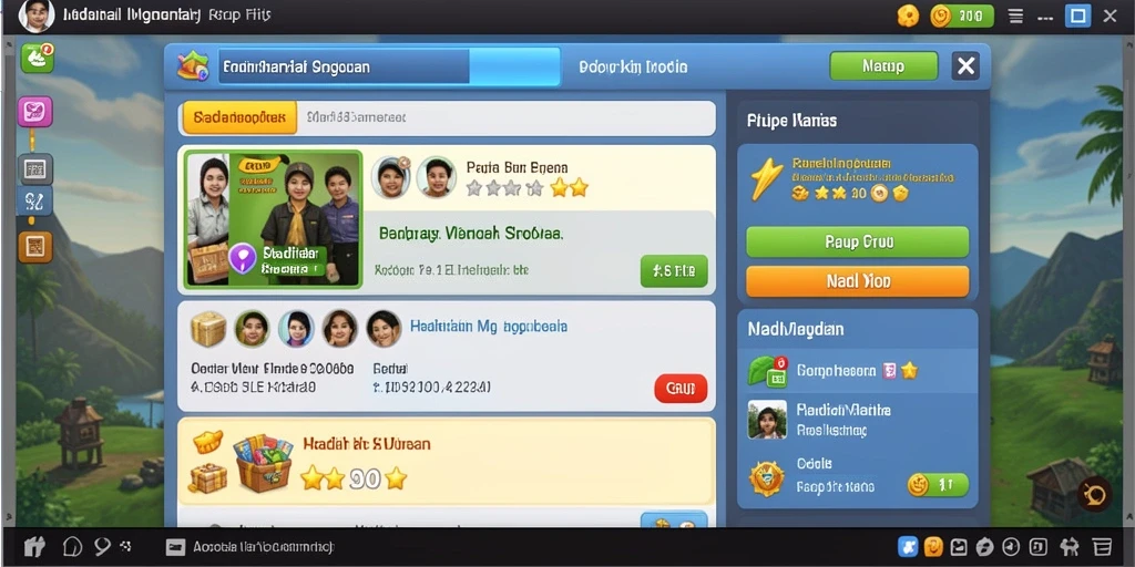 Tangkapan layar dari pengalaman petualangan seru di level awal.